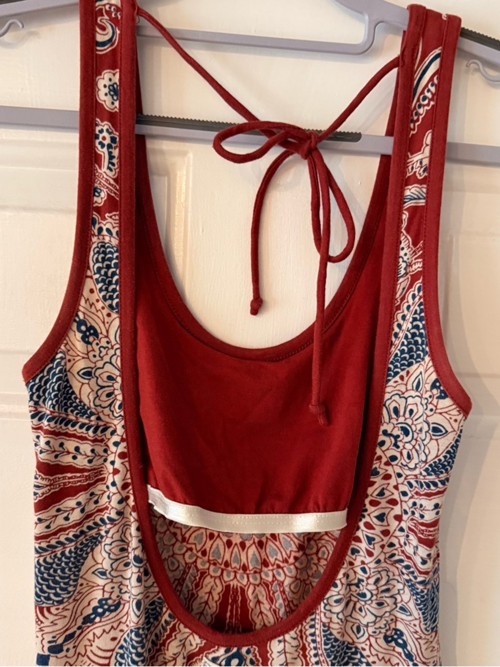 Billabong Designers Closet Boho Paisley Print Maxi Dress View 3